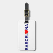 Barcelona liefde bagagelabel (Voorkant verticaal)
