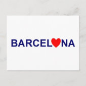 Barcelona-liefde Briefkaart (Voorkant)