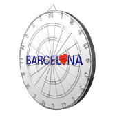 Barcelona liefde dartbord (Voorkant Rechts)