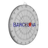 Barcelona liefde dartbord (Voorkant Links)