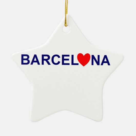 Barcelona liefde keramisch ornament (Voorkant)