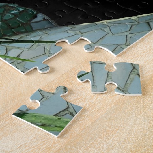 Barcelona & Lizard - beroemde Gaudi, Spanje/Catala Legpuzzel (Zijkant)