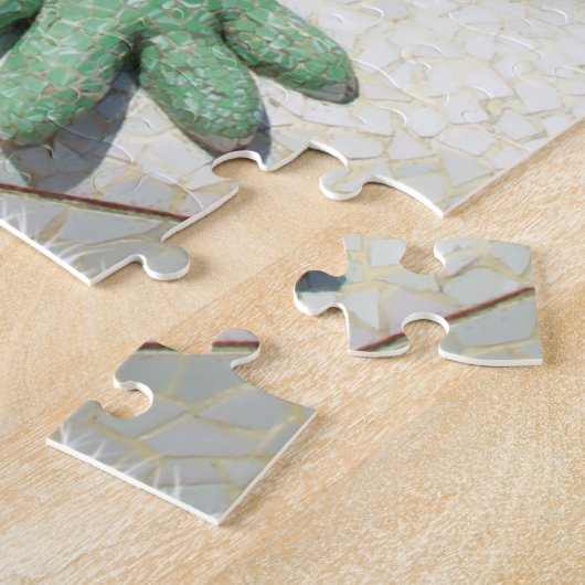 Barcelona Lizard Hand Mosaics Legpuzzel (Zijkant)