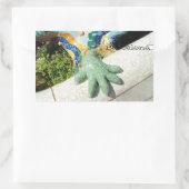 Barcelona Lizard Hand Mosaics Rechthoekige Sticker (Tas)