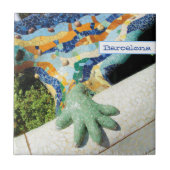 Barcelona Lizard Hand Mosaics Tegeltje (Voorkant)