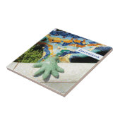 Barcelona Lizard Hand Mosaics Tegeltje (Zijkant)