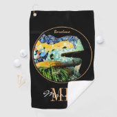 Barcelona Lizard & Park Guell, Catalonië, Gaudi Golfhanddoek (Insitu)