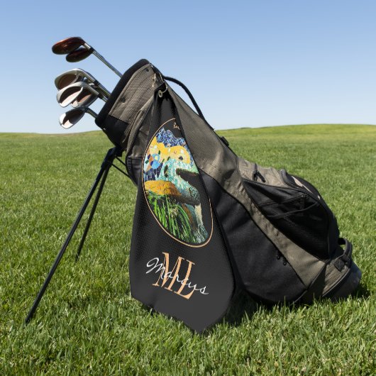 Barcelona Lizard & Park Guell, Catalonië, Gaudi Golfhanddoek (Groen)