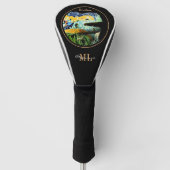 Barcelona Lizard & Park Guell, Catalonië, Gaudi  Golfheadcover (Voorkant)