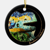 Barcelona Lizard, Park Guell, Catalonië, Gaudi Keramisch Ornament (Voorkant)