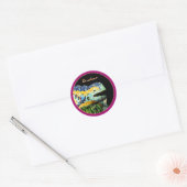 Barcelona Lizard & Park Guell, Catalonië, Gaudi Ronde Sticker (Envelop)