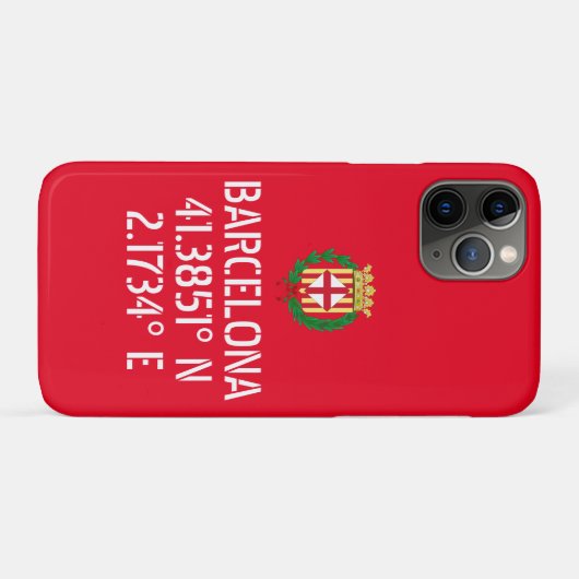 Barcelona - Longitudebekleding van wapens Case-Mate iPhone Case (Achterkant (horizontaal))