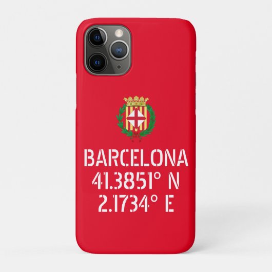 Barcelona - Longitudebekleding van wapens Case-Mate iPhone Case (Achterkant)