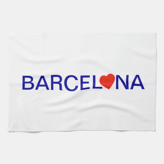 Barcelona love theedoek (Horizontaal)