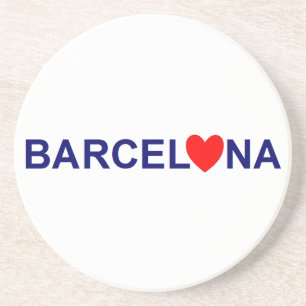 Barcelona love zandsteen onderzetter