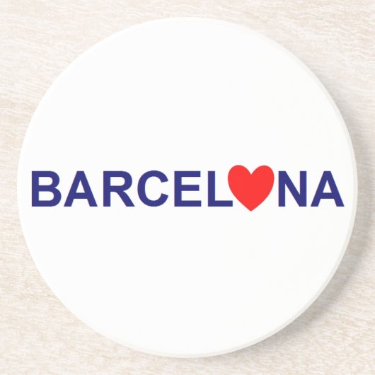 Barcelona love zandsteen onderzetter (Voorkant)