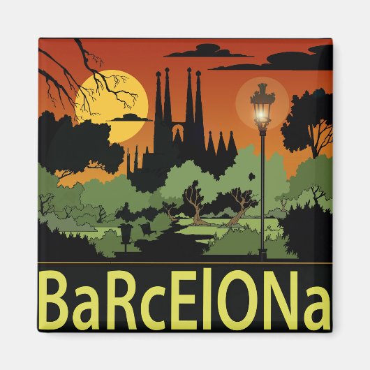 Barcelona magneet. magneet (Voorkant)