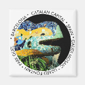 Barcelona Magnet, Lizard, Spanje / Catalonië Magneet (Voorkant)