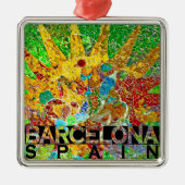 Barcelona Metalen Ornament (Voorkant)