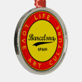 Barcelona Metalen Ornament (Rechts)
