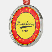 Barcelona Metalen Ornament (Links)