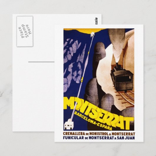 Barcelona Montserrat Spanje Briefkaart (Voorkant / Achterkant)