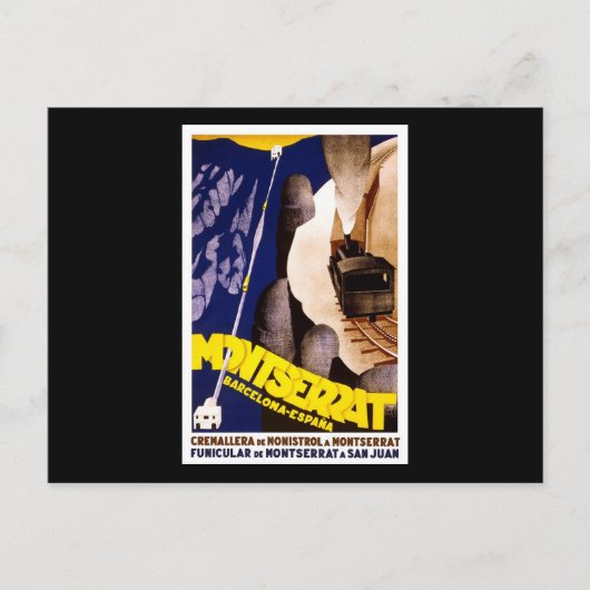 Barcelona Montserrat Spanje Briefkaart (Voorkant)