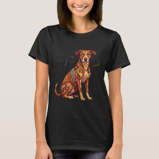 Barcelona Mozaïek Hond Artistiek T-shirt