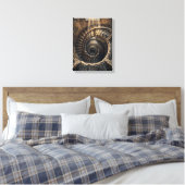 Barcelona Nautilus Spiraal Trap Canvas Afdruk (Insitu (Slaapkamer))