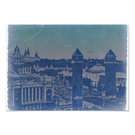 Barcelona Old Town Foto Afdruk (Voorkant)