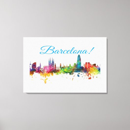 Barcelona ontwerp canvas afdruk (Voorkant)