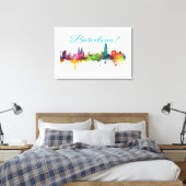 Barcelona ontwerp canvas afdruk (Insitu (Slaapkamer))