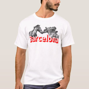 Barcelona, Paard, Voetbal, Reis Liefde T-shirt