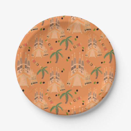 Barcelona Papieren Bordje (Voorkant)