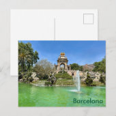 Barcelona – Parc de la Ciutadella Briefkaart (Voorkant / Achterkant)