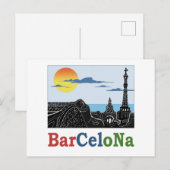 Barcelona Park Güell Briefkaart (Voorkant / Achterkant)