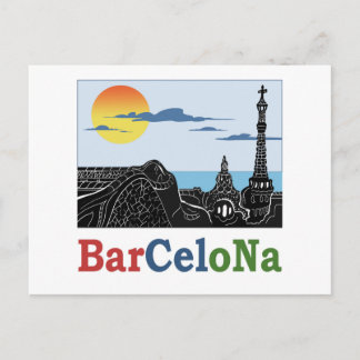 Barcelona Park Güell Briefkaart