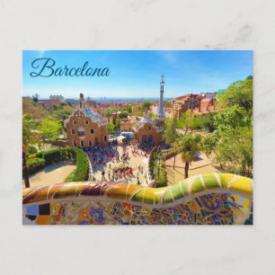 Barcelona Park Guell Briefkaart