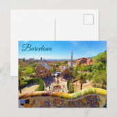 Barcelona Park Guell Briefkaart (Voorkant / Achterkant)