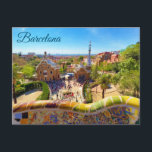 Barcelona Park Guell Briefkaart<br><div class="desc">Barcelona Park Guell</div>
