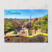 Barcelona Park Guell Briefkaart (Voorkant)
