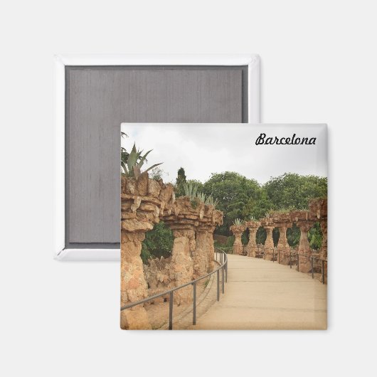 Barcelona Park Guell Magneet (Voorkant / Achterkant)