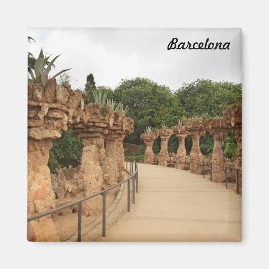 Barcelona Park Guell Magneet (Voorkant)