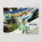 Barcelona Park Guell Mosaics Briefkaart (Voorkant)