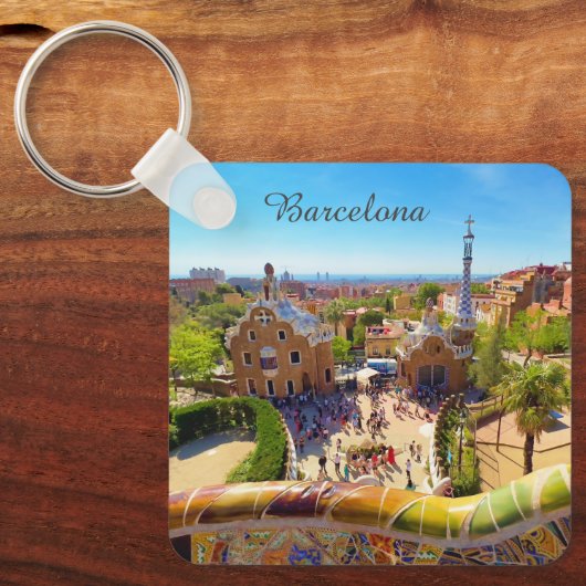 Barcelona, Park Guell Sleutelhanger (Voorkant)