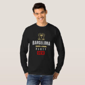 Barcelona Party Crew Cool Vacation Team T-shirt (Voorkant volledig)