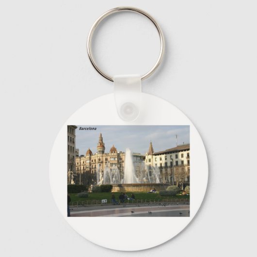 Barcelona—Plaza—Catalunya—[kan.k].JPG Sleutelhanger (Voorkant)