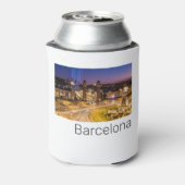 Barcelona Plaza de Espana Catalonia Spain Sunset Blikjeskoeler (Blikje Achterkant)