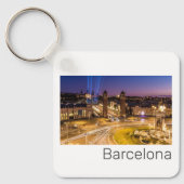 Barcelona Plaza de Espana Catalonia Spain Sunset Sleutelhanger (Voorkant)