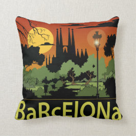 Barcelona Polyester Worpillow 40 x 40 cm Kussen